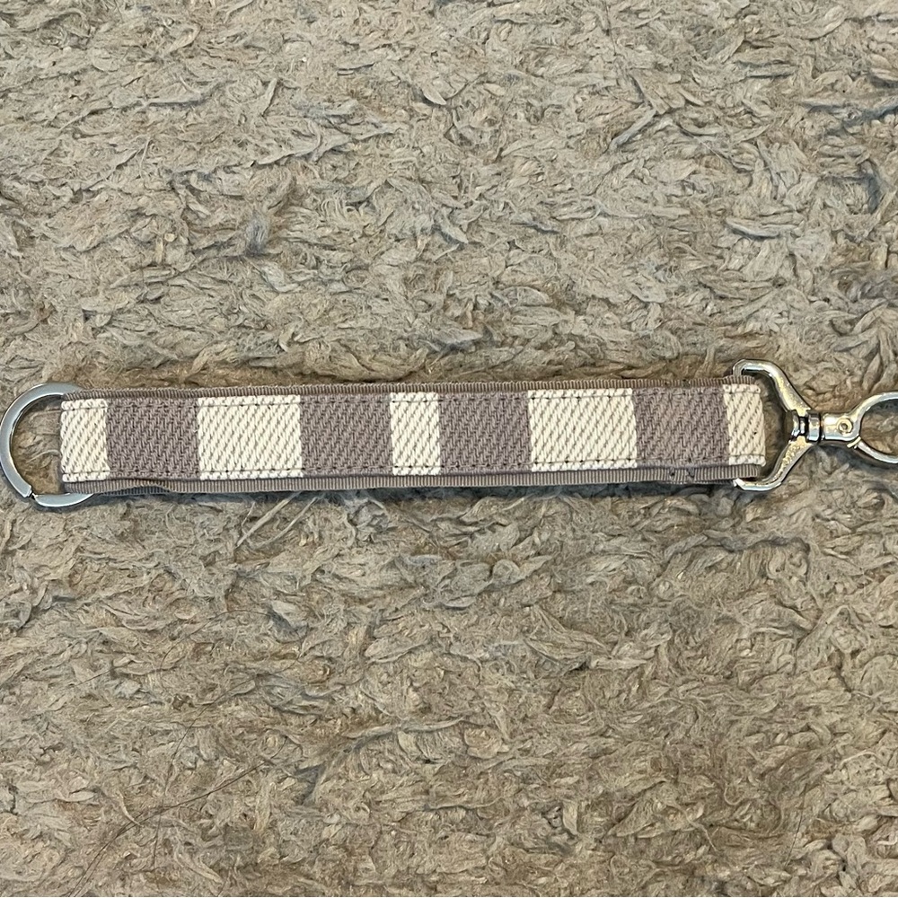 Thirty-One Brown and Cream Key Fob